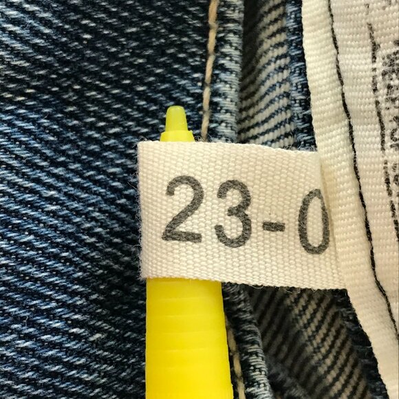 Current/Elliott The Culotte Wide Leg Jeans Women 23 Blue Patch Pocket Mid Rise - Picture 4 of 14